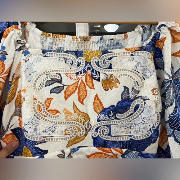 Farm Rio Off-White Summer Flowers - Size XL - NWT - Picture 8 of 14